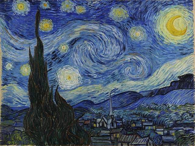 Vincent Van Gogh, "Notte stellata", 1889
