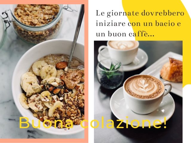 Le giornate dovrebbero iniziare con un bacio e un buon caffè... Buona colazione!