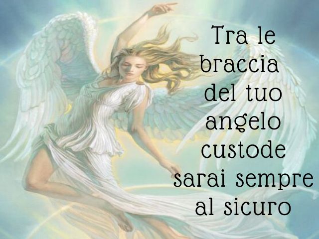 Tra le braccia del tuo angelo custode sarai sempre al sicuro.
