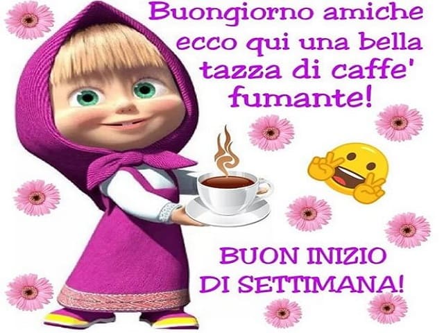 Buongiorno amiche ecco qui una bella tazza di caffè fumante! Buon inizio di settimana!