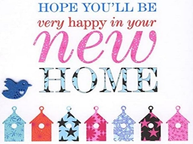Hope you'll be very happy in your new home.(Spero che tu sia molto felice nella tua nuova casa.)