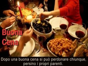 Buona cena!Dopo una buona cena si può perdonare chiunque, persino i propri parenti.(Oscar Wilde)