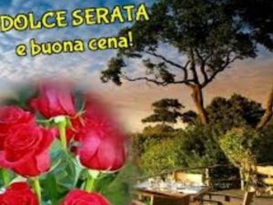Dolce serata e buona cena!