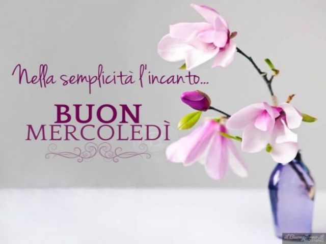 Nella semplicità l'incanto...Buon mercoledì