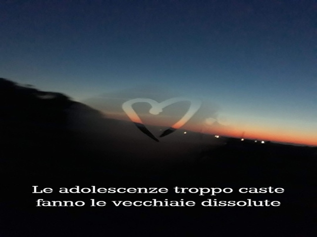 Le adolescenze troppo caste fanno le vecchiaie dissolute.