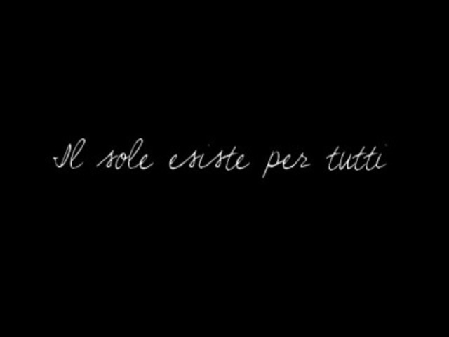 Il sole canta per tutti.