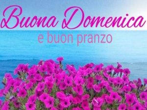 Buona domenica e buon pranzo.