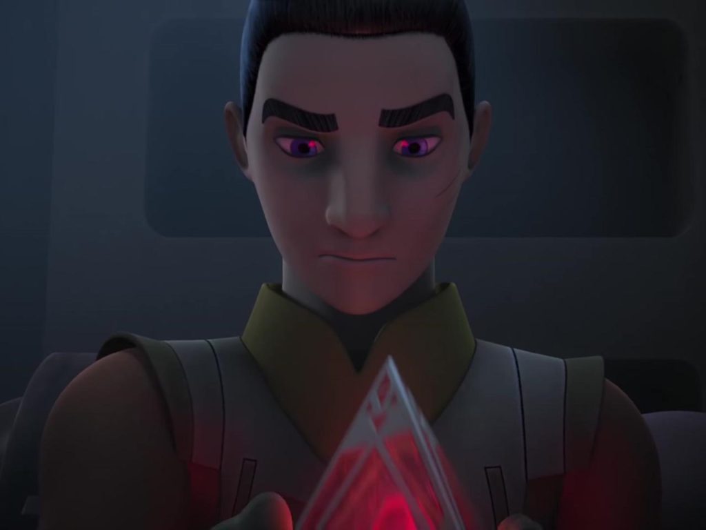Ezra tiene in mano l'Holocron Sith