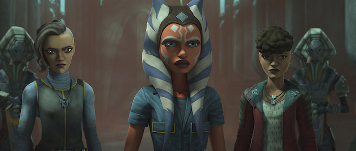 Ahsoka, Rafa e Trace in The Clone Wars 7. Fonte: StarWars