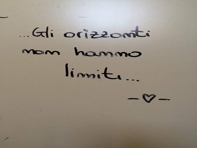 Gli orizzonti non hanno limiti...