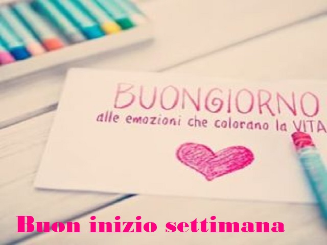 Buongiorno alle emozioni che colorano la vita. Buon inizio settimana!