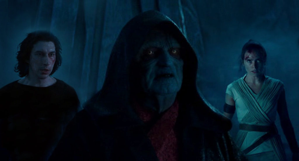 Palpatine, Rey e Ben su Exegol