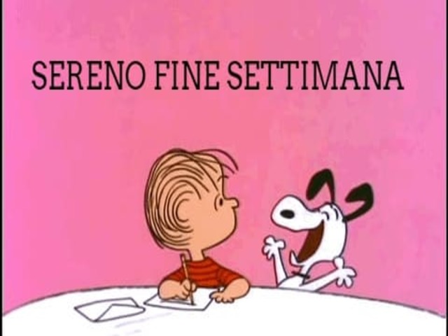 Sereno fine settimana