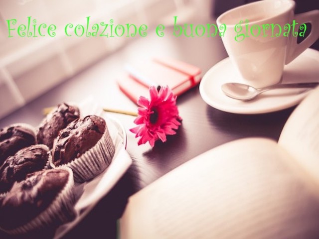 Felice colazione e buona giornata