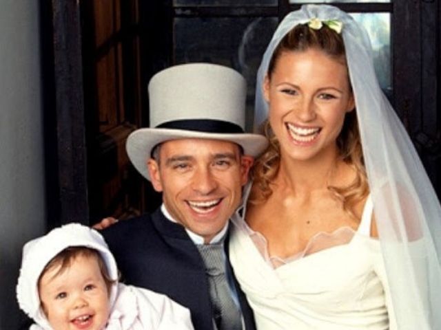 Michelle, Eros e Aurora il giorno del matrimonio di Eros e Michelle