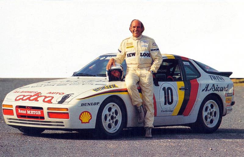 René Metge e la 944 Turbo con cui vince il monomarca Porsche in Francia