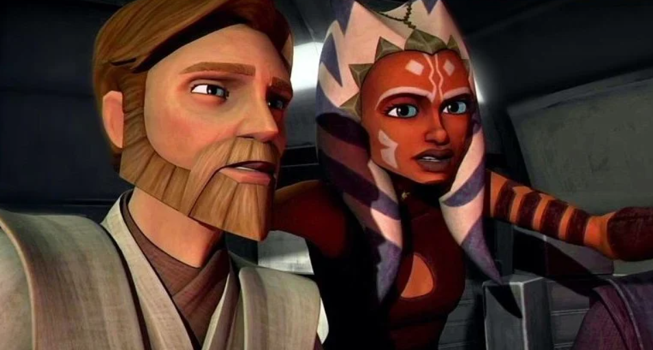 Ahsoka e Obi-Wan in The Clone Wars