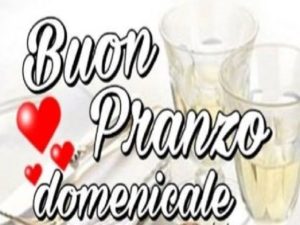 Buon pranzo domenicale.