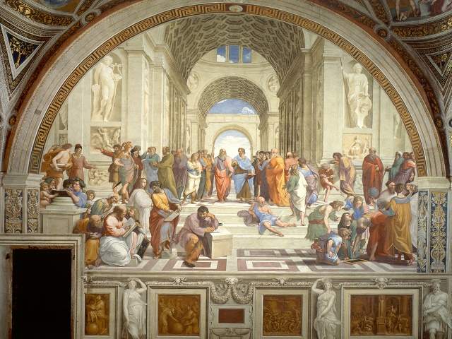 Raffaello Sanzio, "Scuola di Atene, 1509-1511