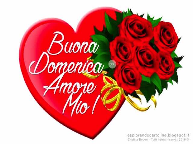 Buona domenica amore mio!