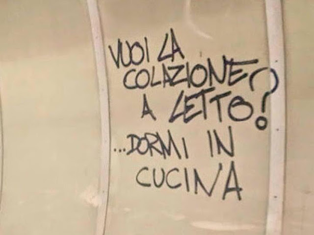 Vuoi la colazione a letto? ...Dormi in cucina!