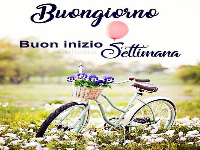 Buongiorno! Buon inizio settimana.