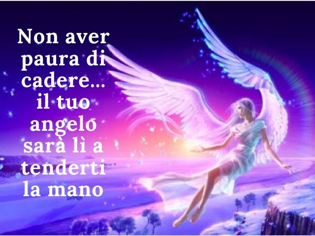 Non aver paura di cadere... il tuo angelo sarà lì a tenderti la mano.
