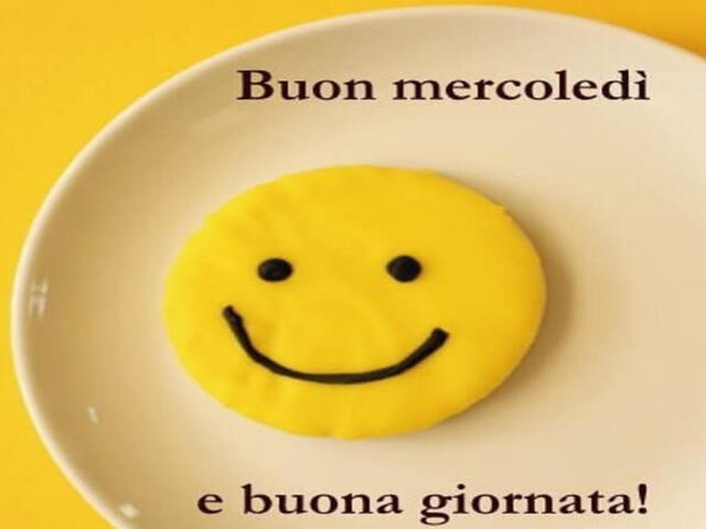 Buon mercoledì e buona giornata!