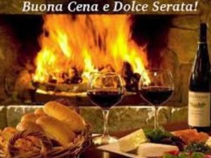 Buona cena e dolce serata!
