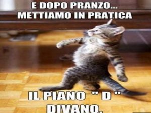 E dopo pranzo mettiamo in pratica il piano "D": divano!