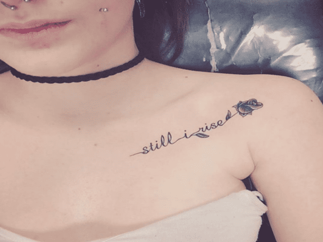 Still I rise. (Continuo a fiorire).