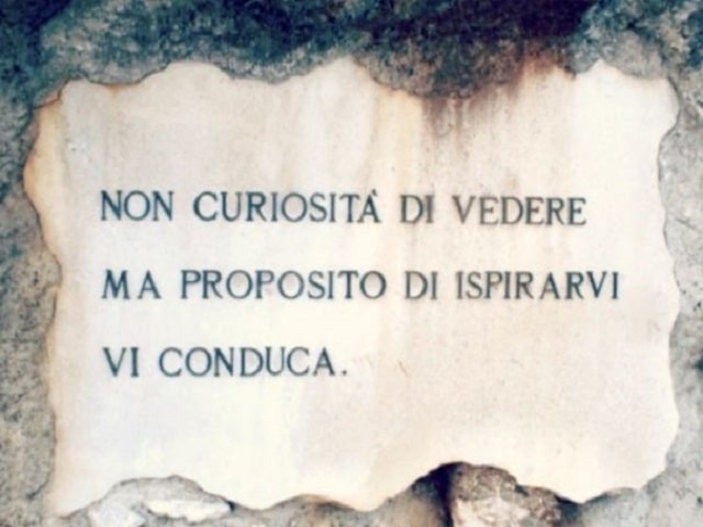 Non curiosità di vedere ma proposito di ispirarvi vi conduca.