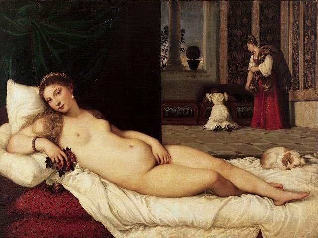 Tiziano Vecellio, "Venere di Urbino", 1538