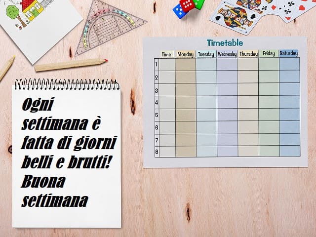 Ogni settimana è fatta di giorni belli e brutti! Buona settimana.