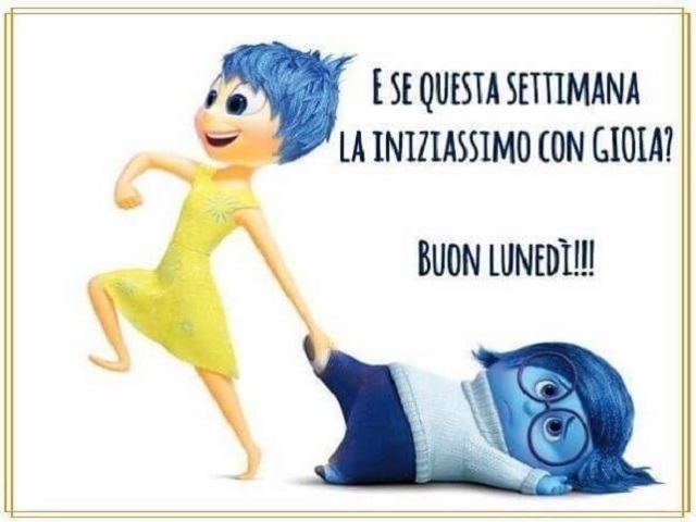 E se questa settimana la iniziassimo con Goia? Buon Lunedì!!!