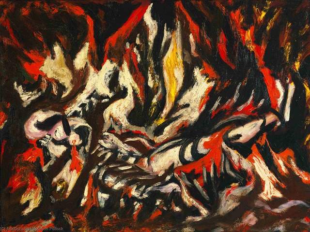Jackson Pollock, "La fiamma", 1938