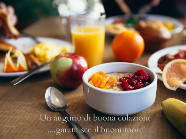 Un augurio di buona colazione.... garantisce il buonumore!