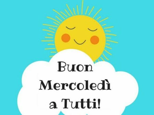 Buon mercoledì a tutti!