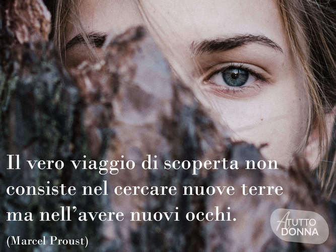 Il vero viaggio di scoperta non consiste nel cercare nuove terre, ma nell'avere nuovi occhi. (Marcel Proust)