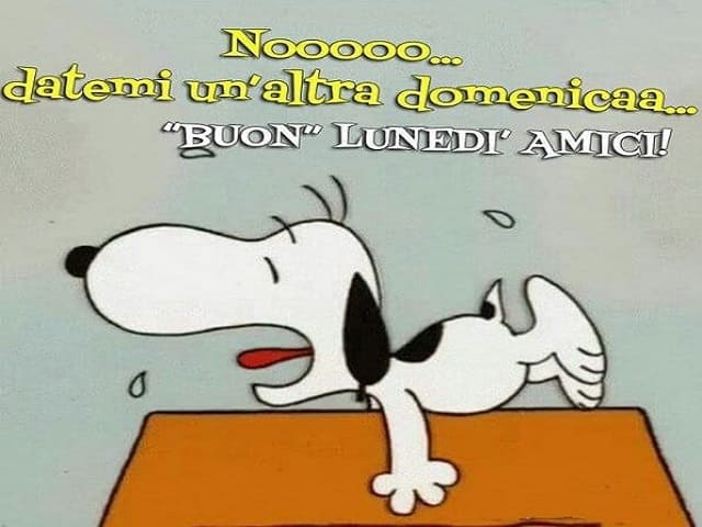 Nooooo... datemi un'altra domenica... "Buon" Lunedì amici!