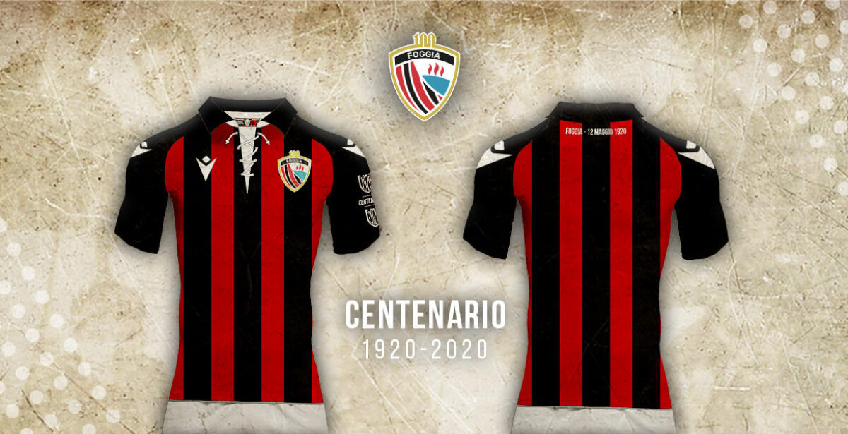 Foggia, la maglia del centenario arriva negli store - Maglia del centenario, crediti: Calcio Foggia 1920