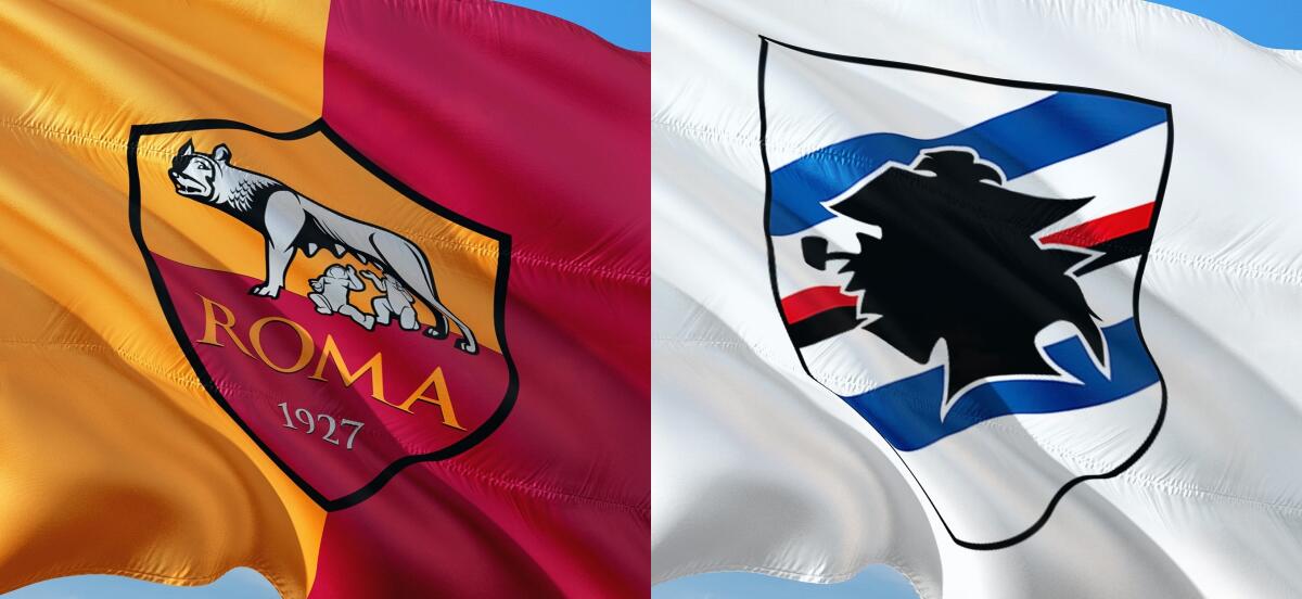 Serie A, le formazioni ufficiali di Roma-Sampdoria - Immagine in evidenza (crediti di entrambe le foto): foto di jorono da Pixabay