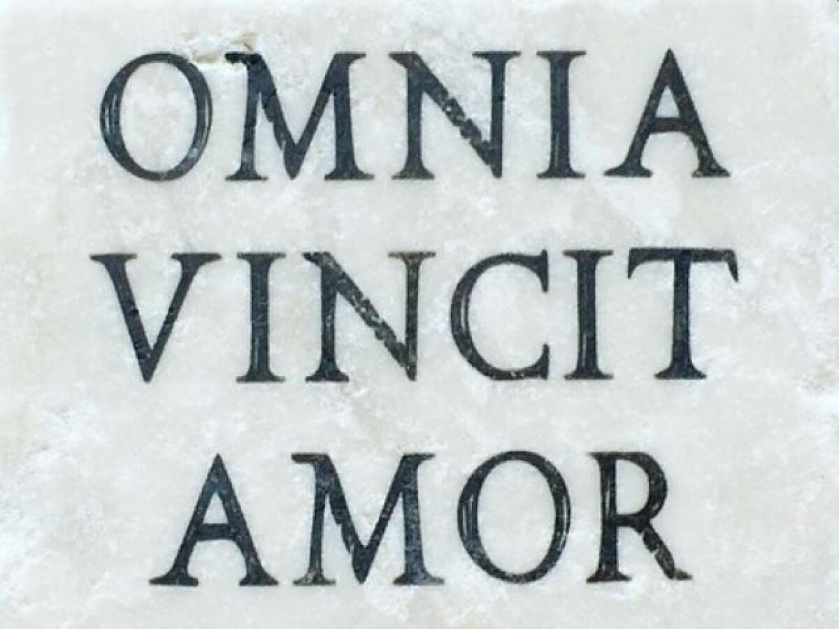 Frasi d'amore in latino: 104 tra immagini, aforismi e romantici componimenti - Omnia vincit amor.
L'amore vince tutto.