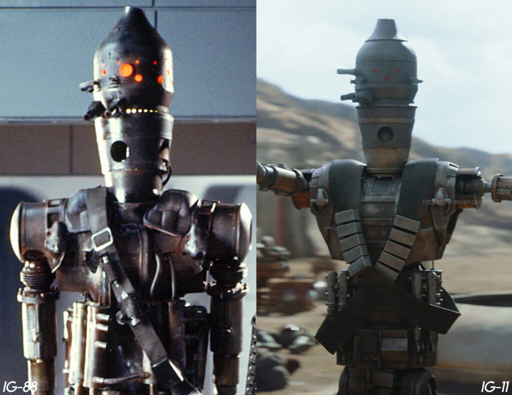 IG-88 in L'impero colpisce ancora e IG-11 in The Mandalorian