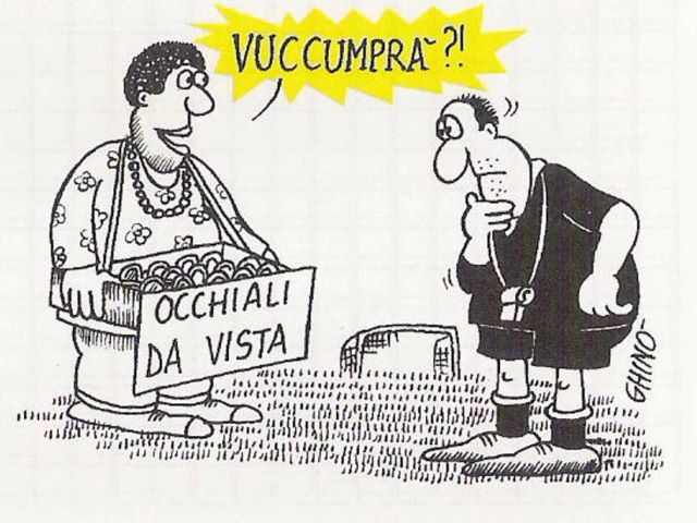 Vuccumprà?Occhiali da vista.