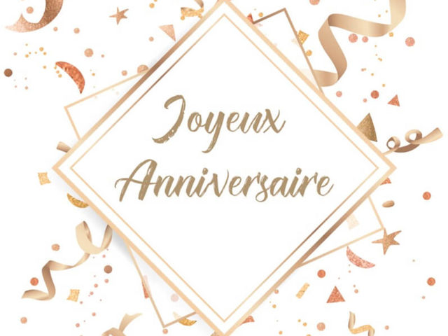 Joyeux anniversaire. (Buon compleanno)