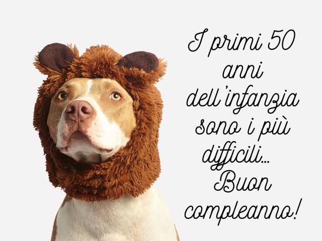 I primi 50 anni dell'infanzia sono i più difficili... Buon compleanno!