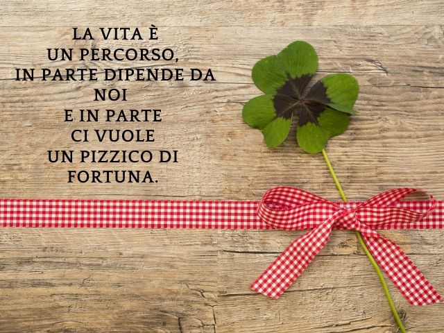 La vita è un percorso, in parte dipende da noi e in parte ci vuole un pizzico di fortuna.(Massimo Bisotti)