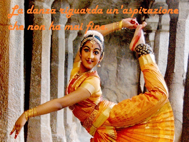 La danza riguarda un'aspirazione che non ha mai fine.