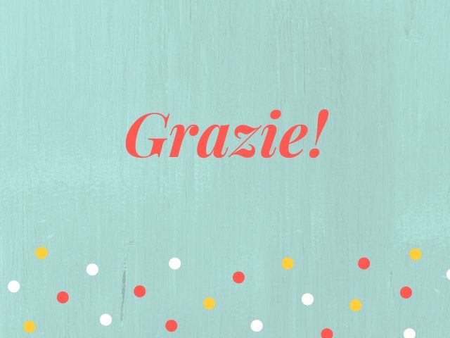 Grazie!